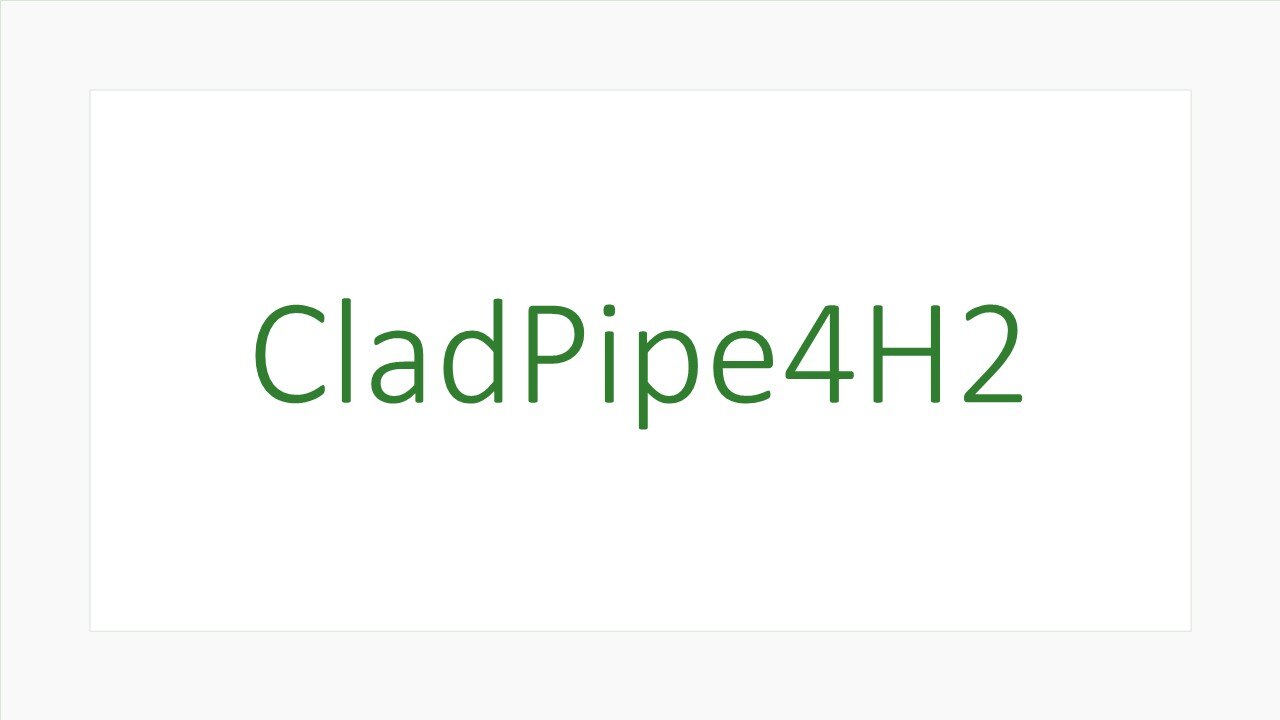 grüner Schriftzug des Projekttitels "CladPipe4H2"
