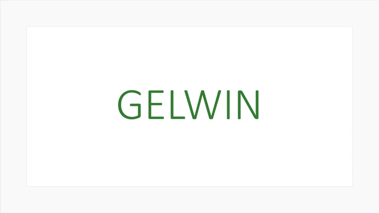 grüner Schriftzug des Projekttitels "GELWIN"