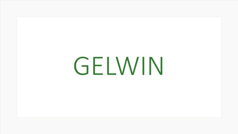 grüner Schriftzug des Projekttitels "GELWIN"