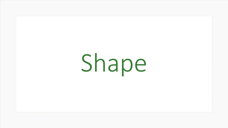 grüner Schriftzug des Projekttitels "SHAPE"